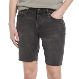 NWT All Saints Switch Skinny Raw Hem 30 in Washed Black